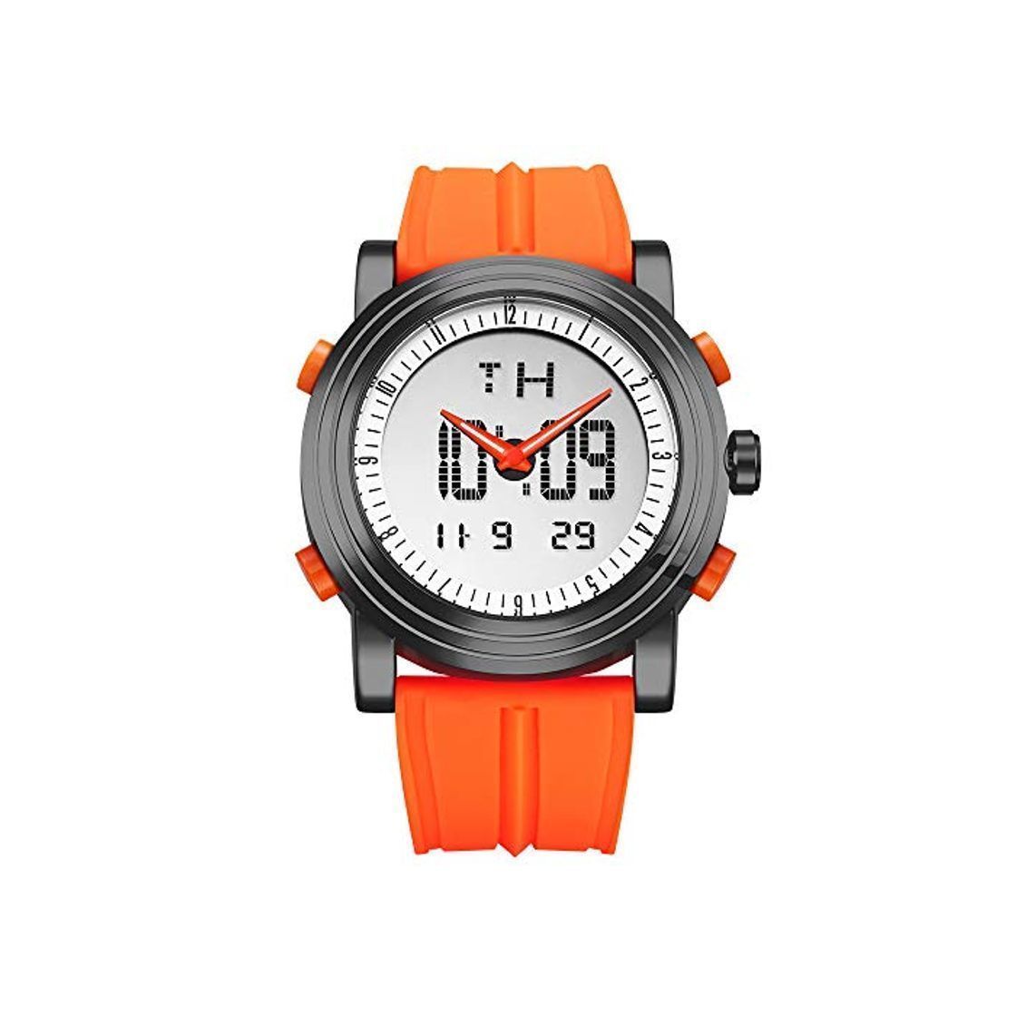 Social SINOBI Sport Military Rubber Relojes Digitales de Cuarzo y de Cuarzo para