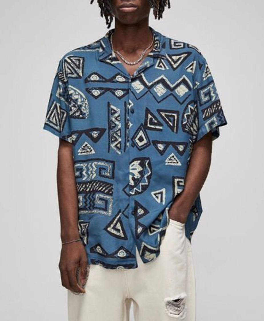 Social Camisa estampado geométrico - PULL&BEAR