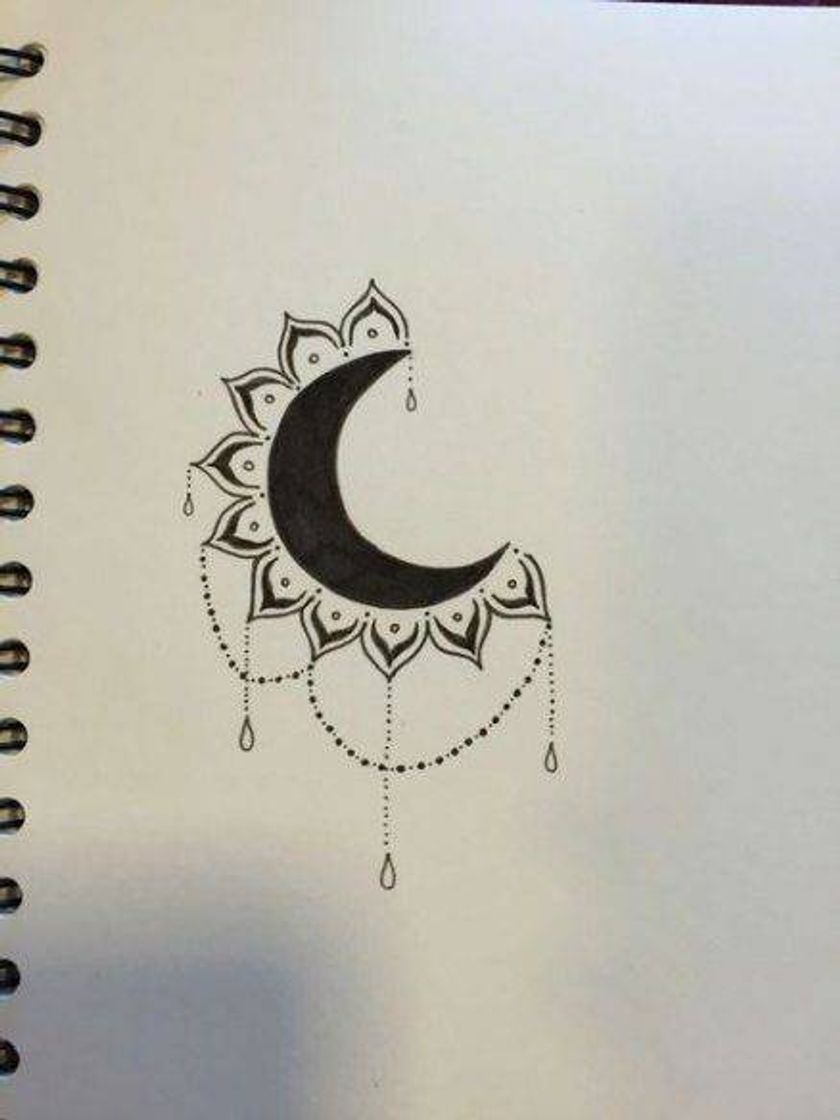 Fashion Tattoo moon