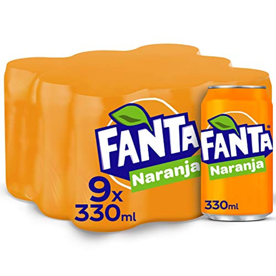 Product Fanta - Naranja, Refresco con gas, 330 ml