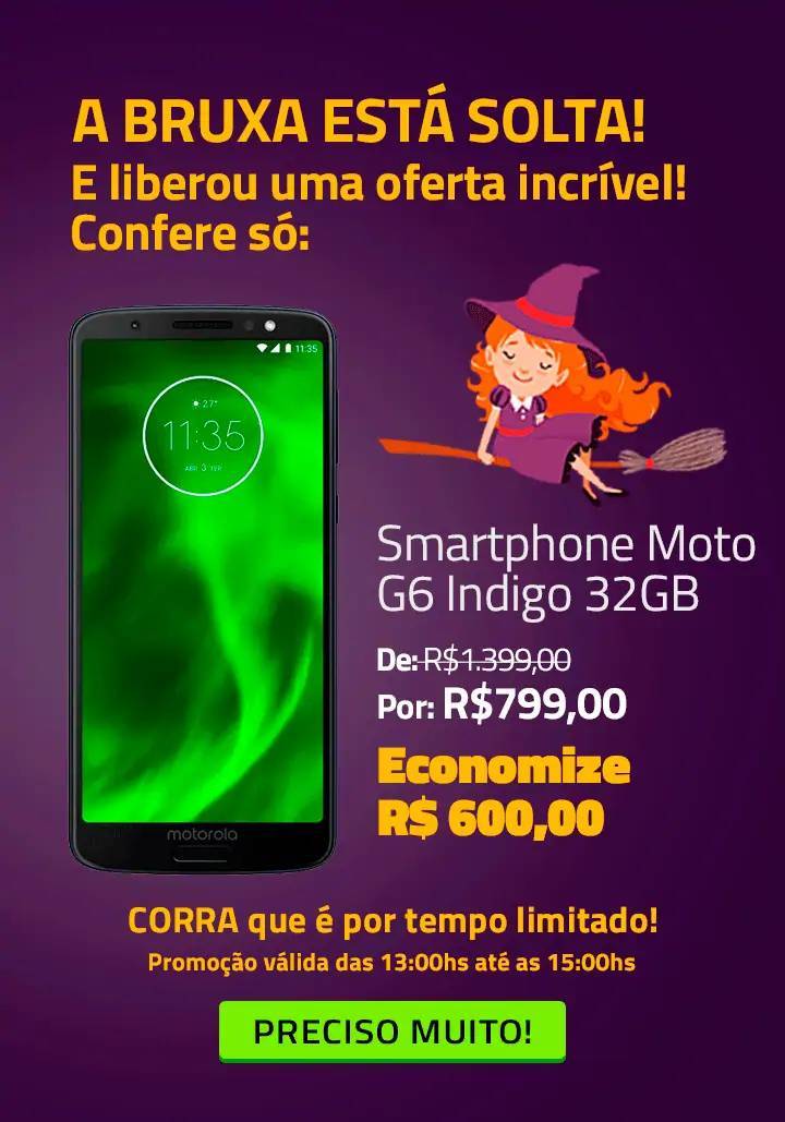 Social Smartphone Motorola Moto G6 Indigo XT1925 Dual Chip 32GB Cam