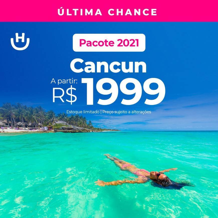 Lugar Cancun 2021 por R$1999