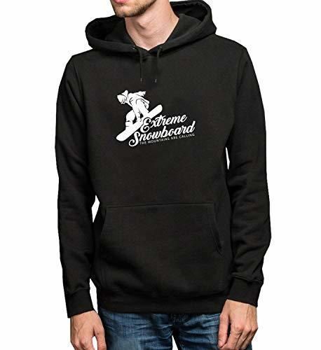 Extreme Snowboarding Authentic Vintage_R1469 Hoodie Capucha Sweater Pullover Sweatshirt Unisex Black Gift-