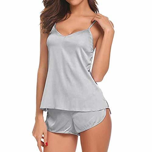 Corsés para mujer Ropa de dormir para mujer Conjunto de pijamas finos