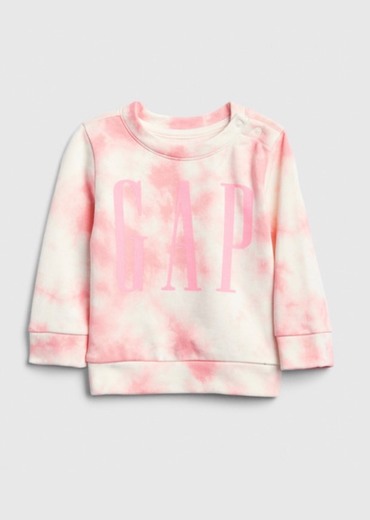 GAP * Sweatshirt tie dye rosa de bebé   29