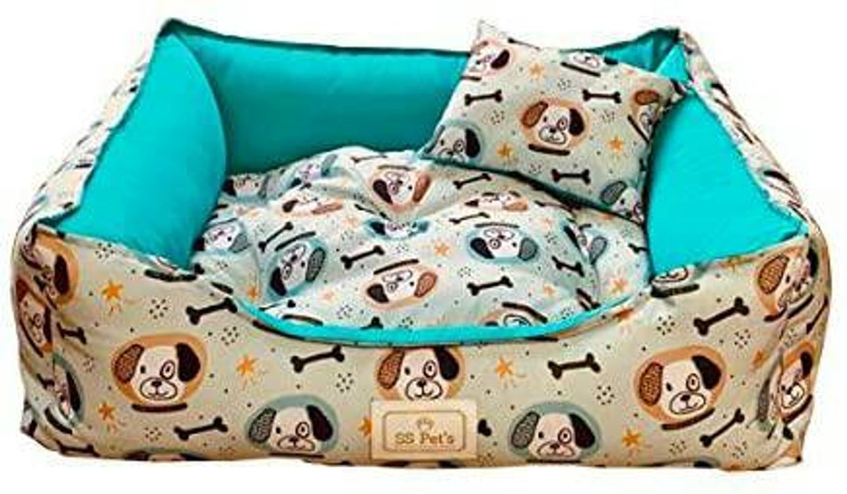 Fashion Cama Pet para Cães e Gatos Osso Dog Tamanho Médio 