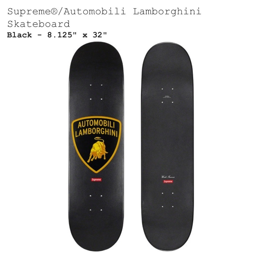 Social Supreme x Automobili Lamborghini Deck