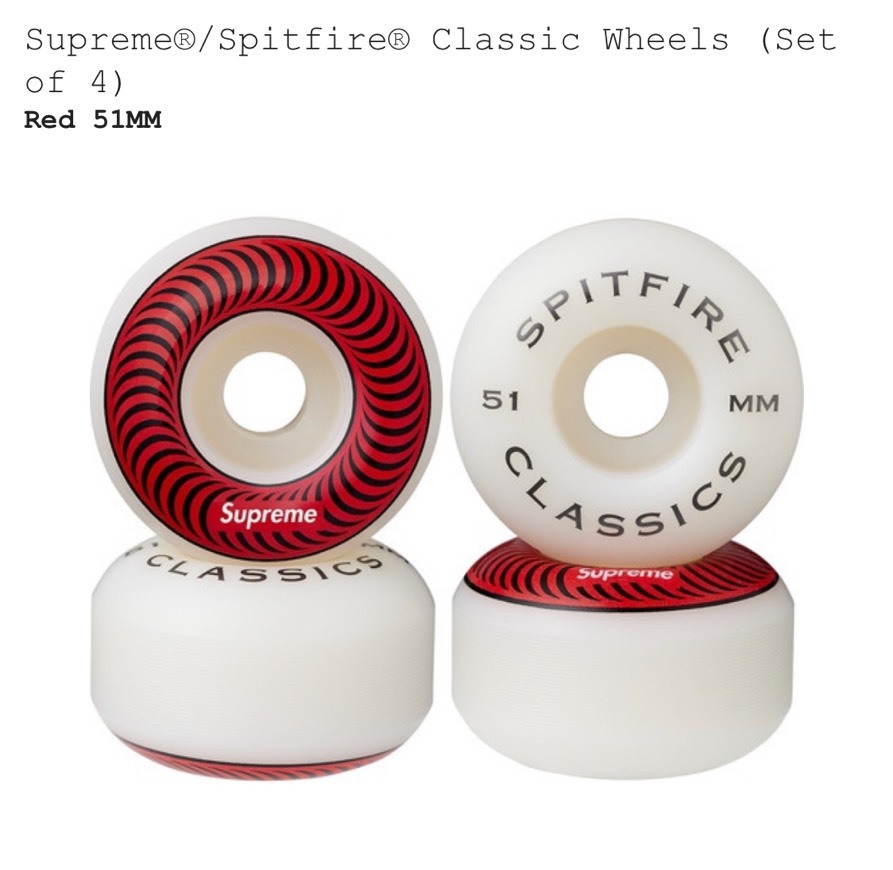 Social Supreme/Spitfire Classic Wheels