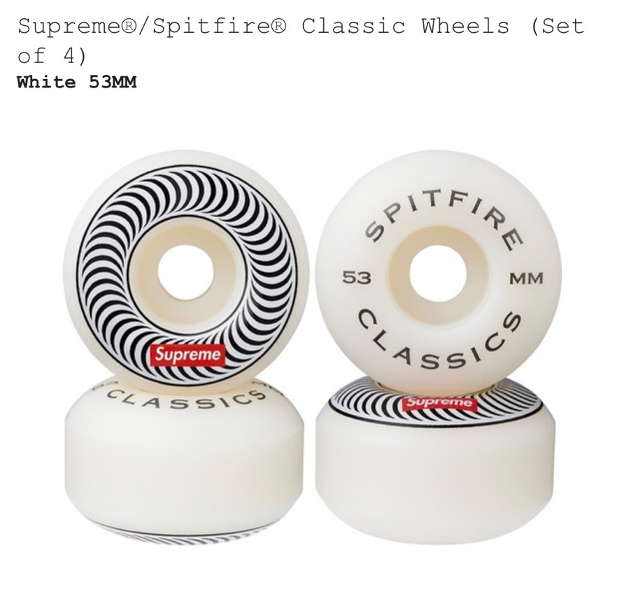 Social Supreme/Spitfire Classic Wheels (white)