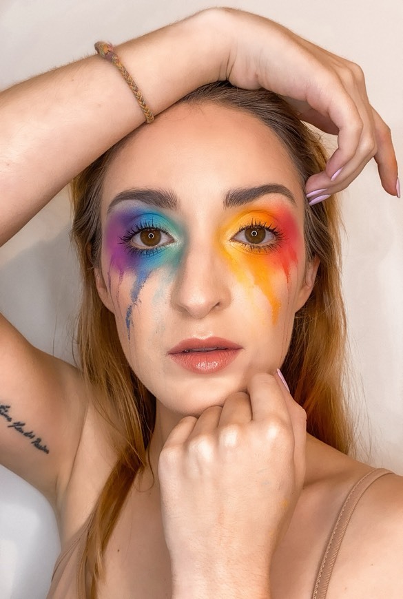 Moda 🌈 rainbow makeup 🌈