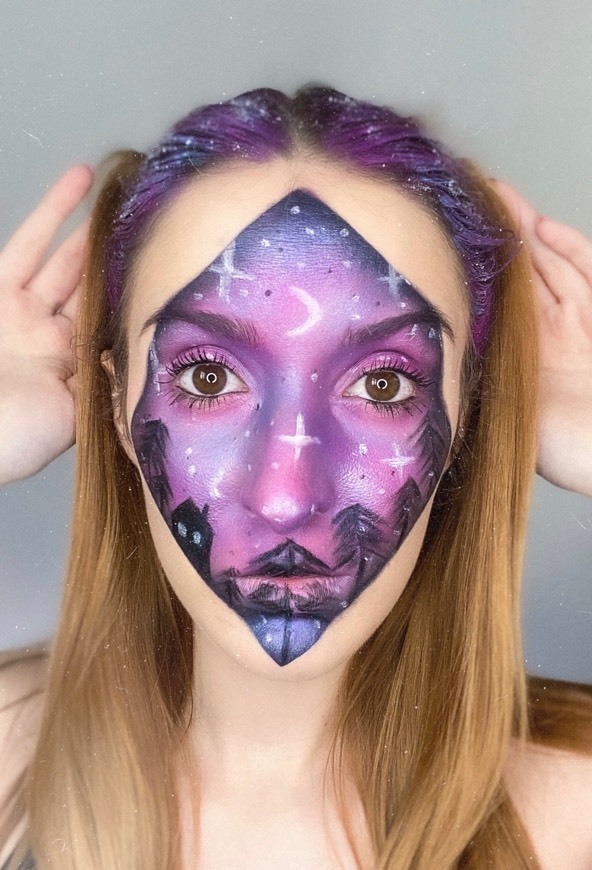 Fashion Galaxy makeup 💫💙💜💗