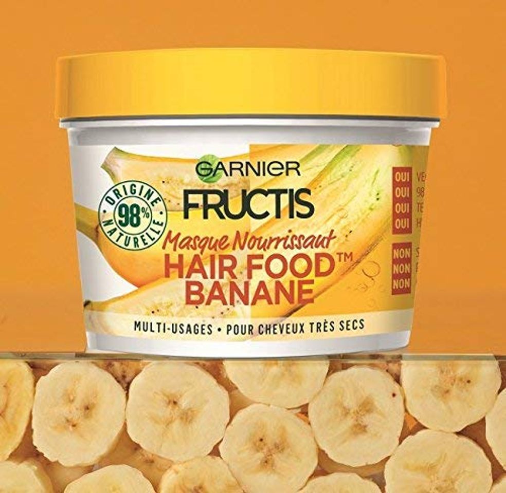 Social Garnier fructics máscara nourrissant Hair Food plátano