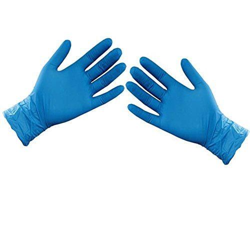 ASC Bleu nitrile Gants jetables – Taille XL – Poudre et sans latex Gants – 100 (50 paires)