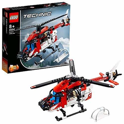 LEGO Technic - Helicóptero de Rescate, maqueta de juguete detallada para construir