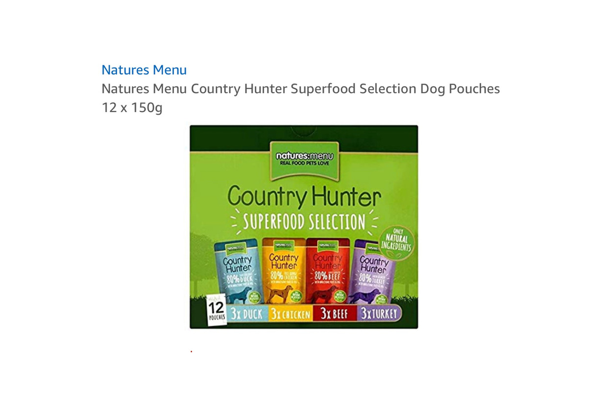 Producto Country hunter dog food 