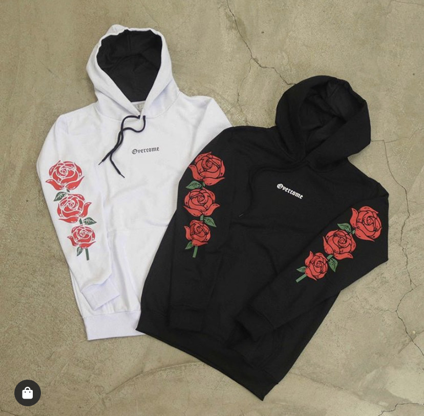 Producto Moletom overcome canguru script roses 🌹 