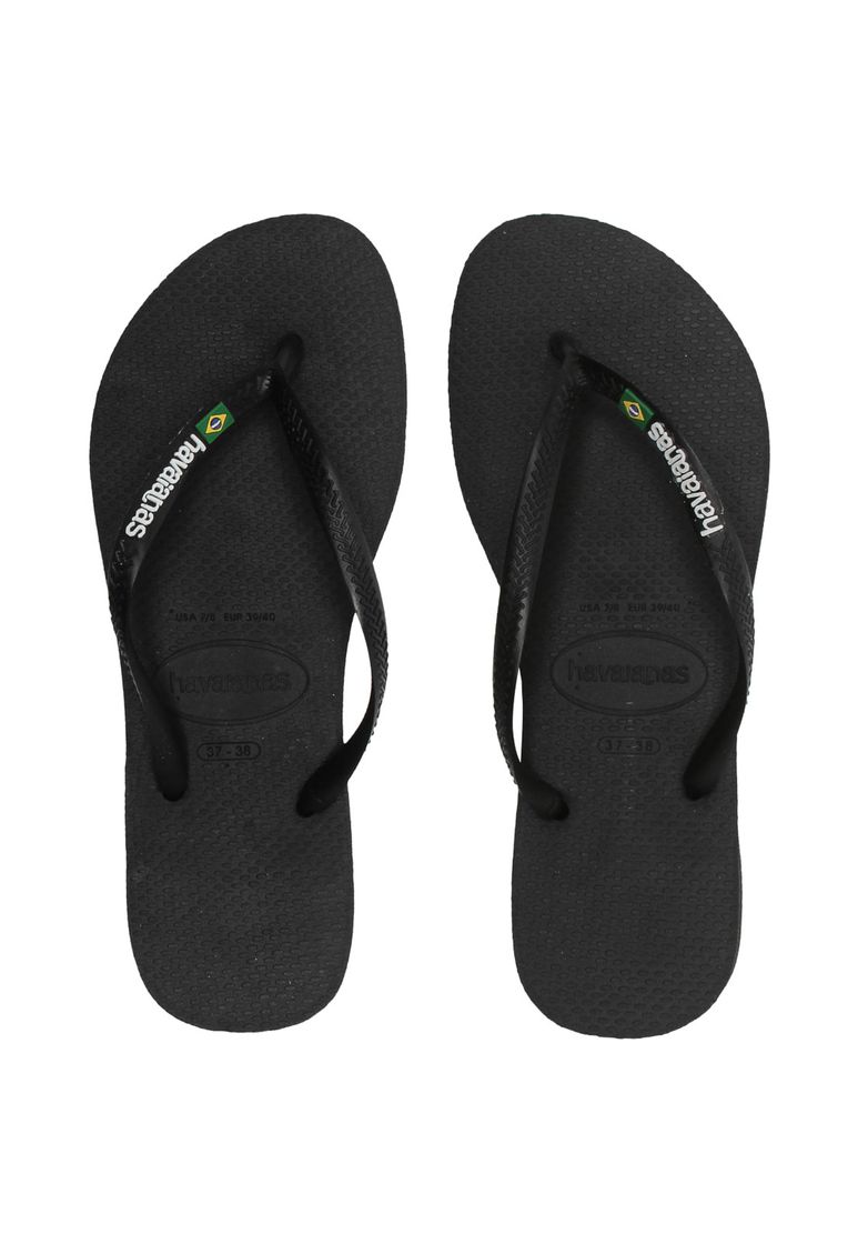 Moda Havaianas pretas Brasil