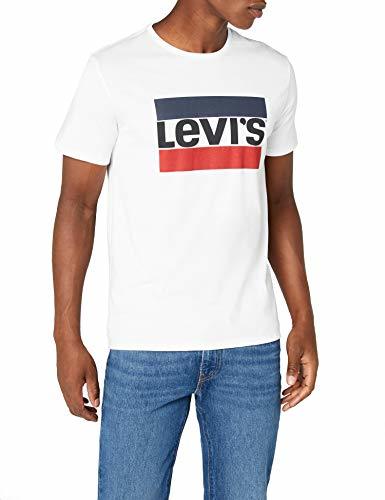 Social Levi's Sportswear Logo Graphic - Camiseta para Hombre, Blanco