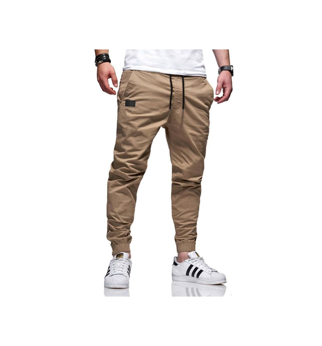 Moda cordão simples ocasional calça masculina 