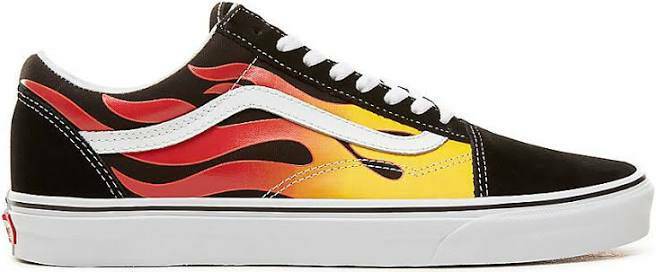 Fashion Vans Old Skool Flame Zapatillas negro/rojo EU42