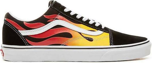 Vans Old Skool Flame Zapatillas negro/rojo EU42