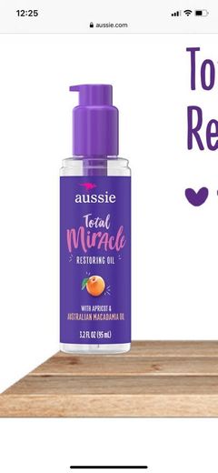 Aussie Total Miracle restoring hair oil for dry damaged hair