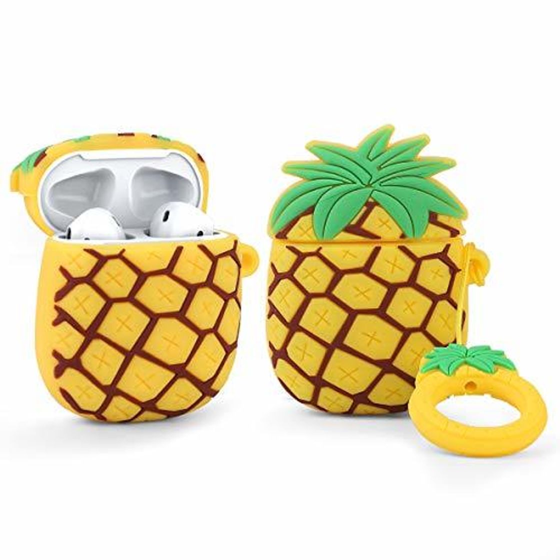 Social LEWOTE Airpods Carcasa de Silicona Compatible con Airpods de Apple 1 y