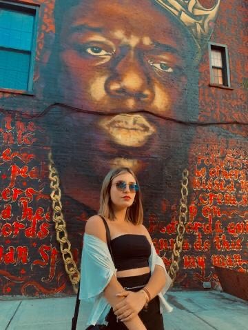 Lugar King on NY Biggie Mural