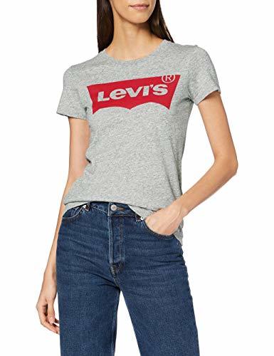 Fashion Levi's The tee Camiseta de Manga Corta, Gris