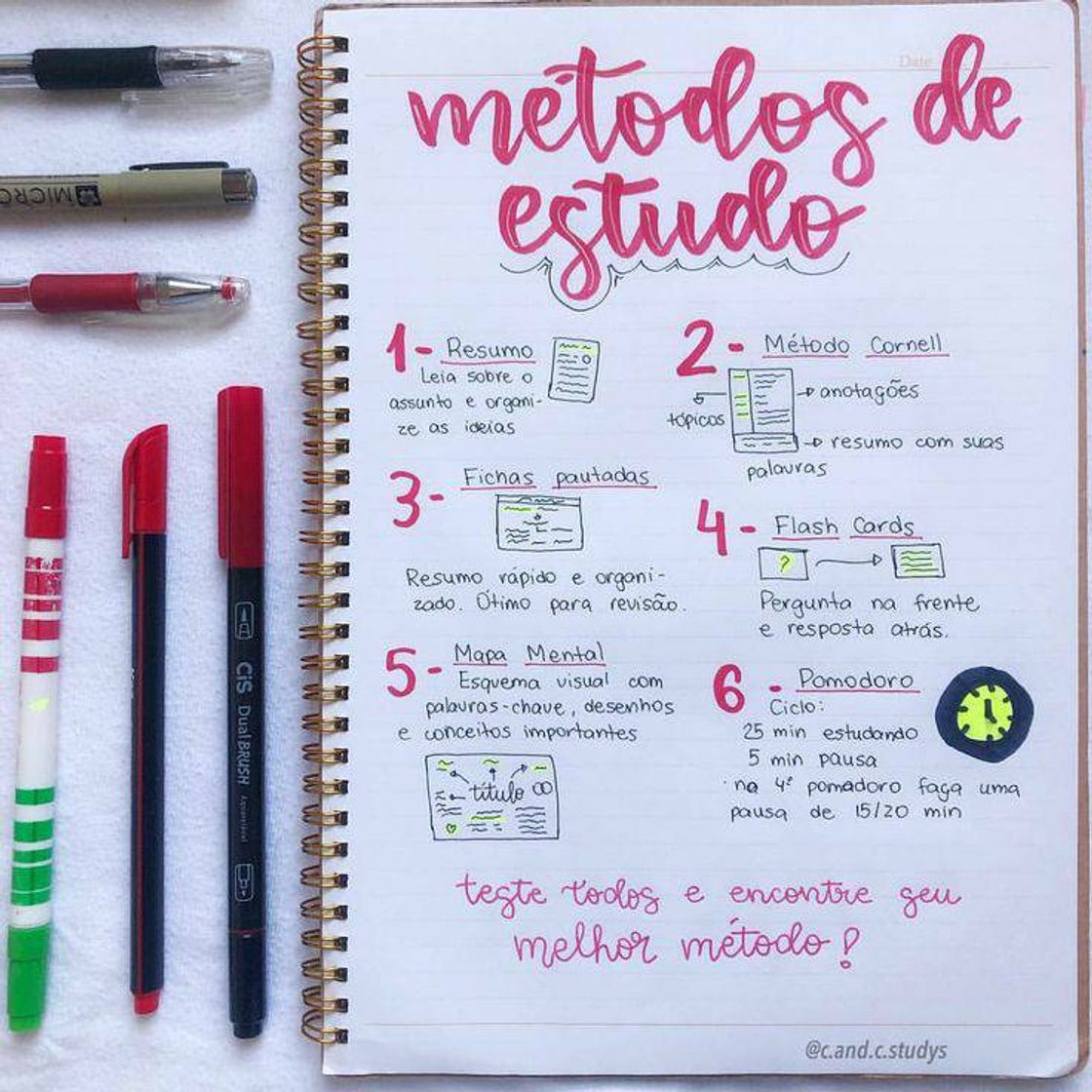 Fashion Dicas de estudo