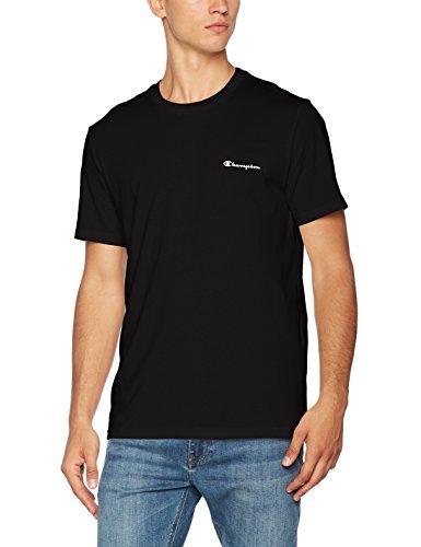 Fashion Champion Classic Small Logo para Hombre Camiseta, Negro