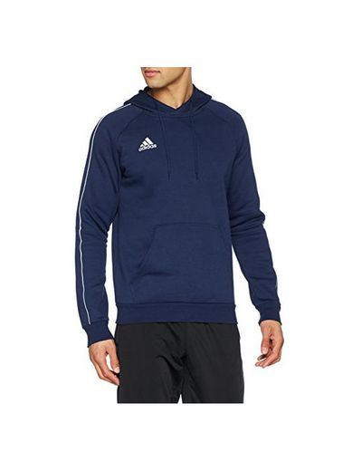 adidas Core18 Hoody Sudadera con Capucha, Hombre, Azul