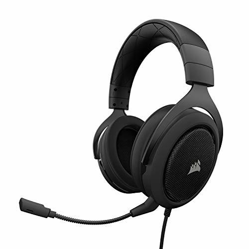 Electrónica Corsair HS50 Stereo - Auriculares gaming con micrófono desmontable (para PC/PS4/Xbox/Switch/móvil), Negro