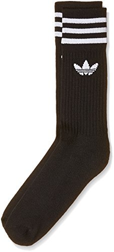 Social Adidas Solid Crew, Calcetines Unisex Adulto, negro