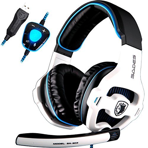 Electrónica SADES SA903 7.1 Surround Sound Stereo Pro USB de la PC Gaming