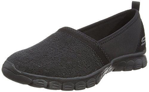 Skechers Ez Flex 3.0-Quick Escapade, Zapatillas sin Cordones para Mujer, Negro