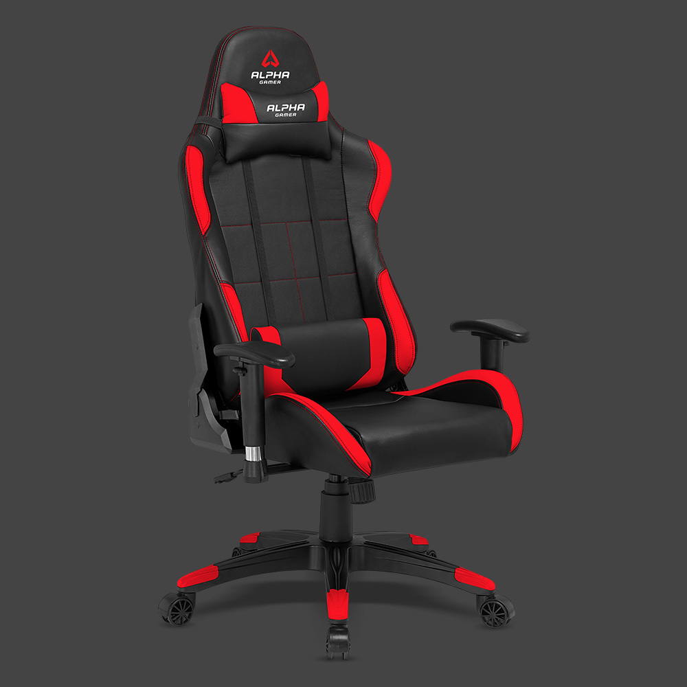 Moda Cadeira Gaming Alpha Gamer Vega Black/Red - AGVEGA-BK-R