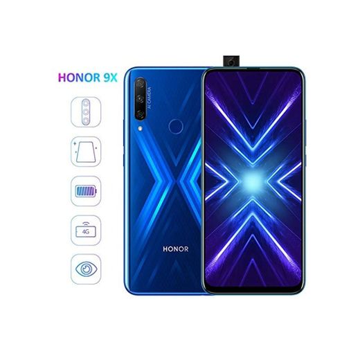 HONOR 9X Smartphone Telefono Movil 4GB RAM 128GB ROM, Pantalla completa de