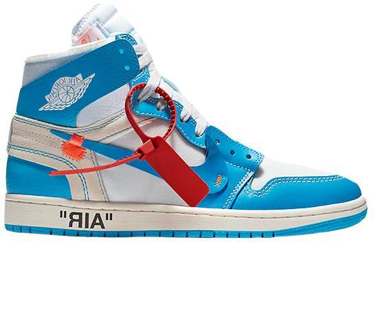 Moda Air Jordan 1 High OFFWHITE   (Blue version) 