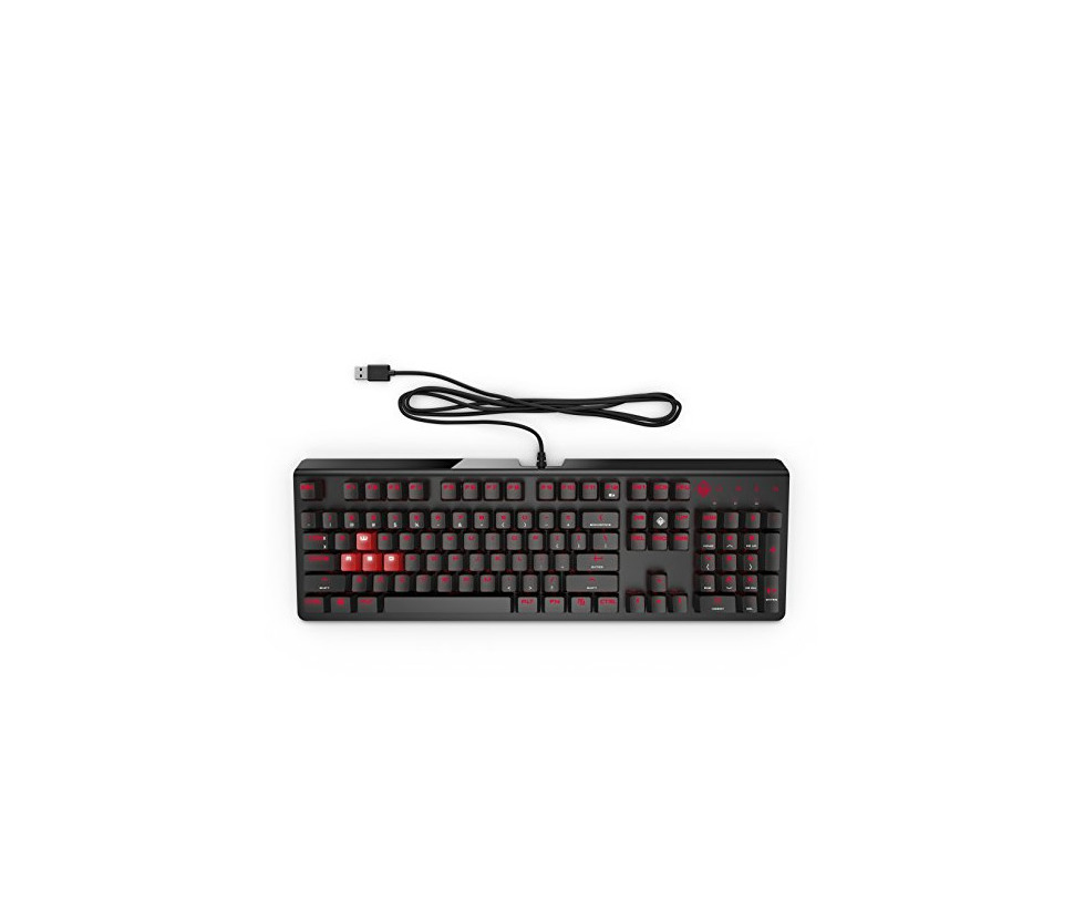 Electronic HP Omen 1100 N - Teclado mecánico iluminado para gaming con USB