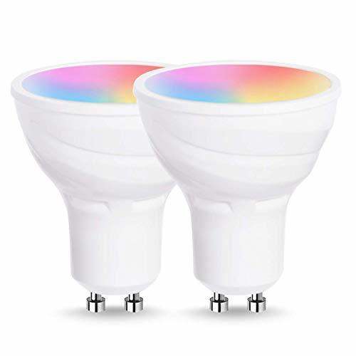 Social Lohas Smart Lamp Spotlight - Bombilla LED GU10, multicolor, RGB
