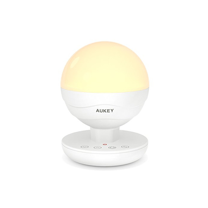 Social AUKEY Lámpara de Mesa Recargable con Brillo Regulable, Cinta Colgante Retráctil en