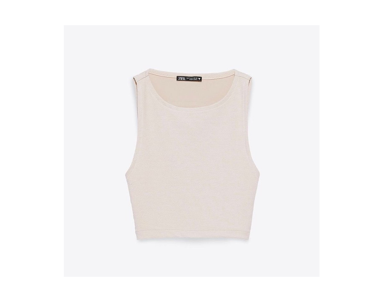 Product Top Cropped Estructura ZARA