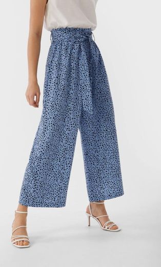 Culotte fluido estampado