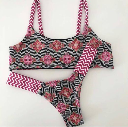 Bikini com padrão 