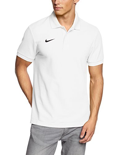 Fitness Nike Poloshirt TS Core Polo de Golf, Hombre, Blanco/Negro