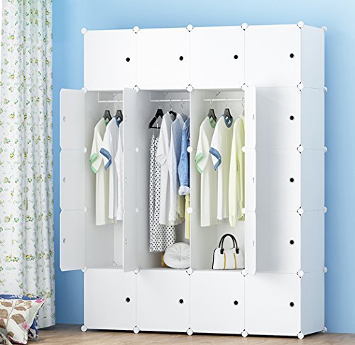 Product PREMAG Armario portátil, ropero Combinado, Armario Modular para Ahorrar Espacio, Ideal Organizador