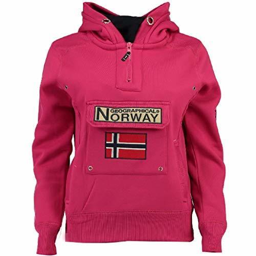 Moda Geographical Norway Sudadera Mujer GYMCLASS A Rosa Llamativo L