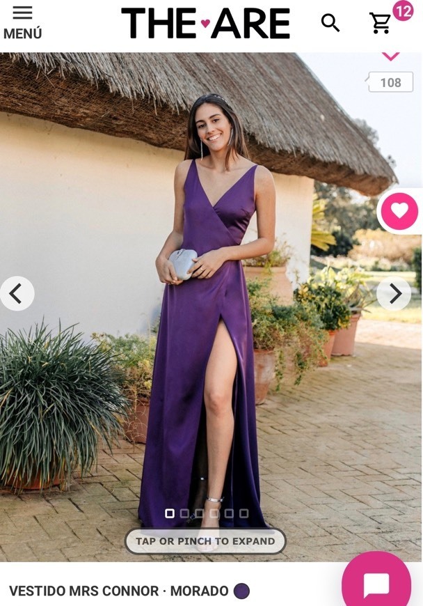 Social Vestido morado de noche💜