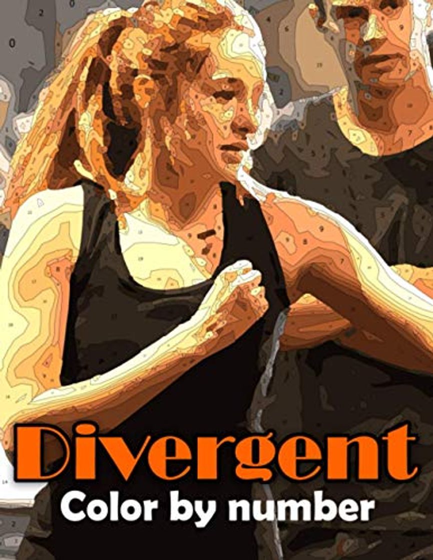 Libro Divergent Color By Number: Divergent Book An Adult Coloring Book For Stress